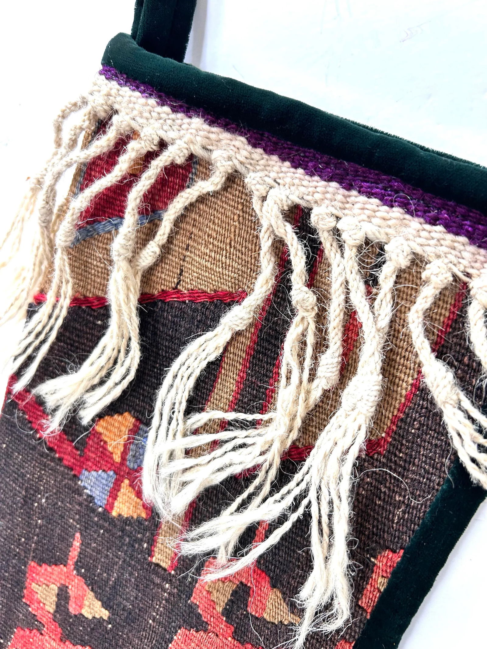 Turkish Kilim Rug Christmas Stockings - A Set of 2 - 7