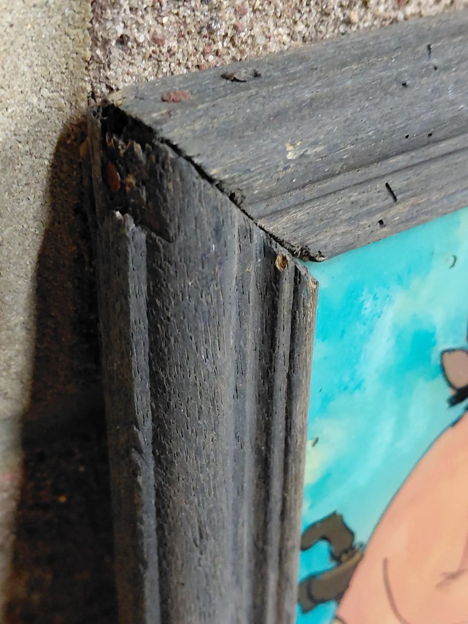 Framed Punakawan Reverse Glass Painting the Meeting of the Yes Men - 8