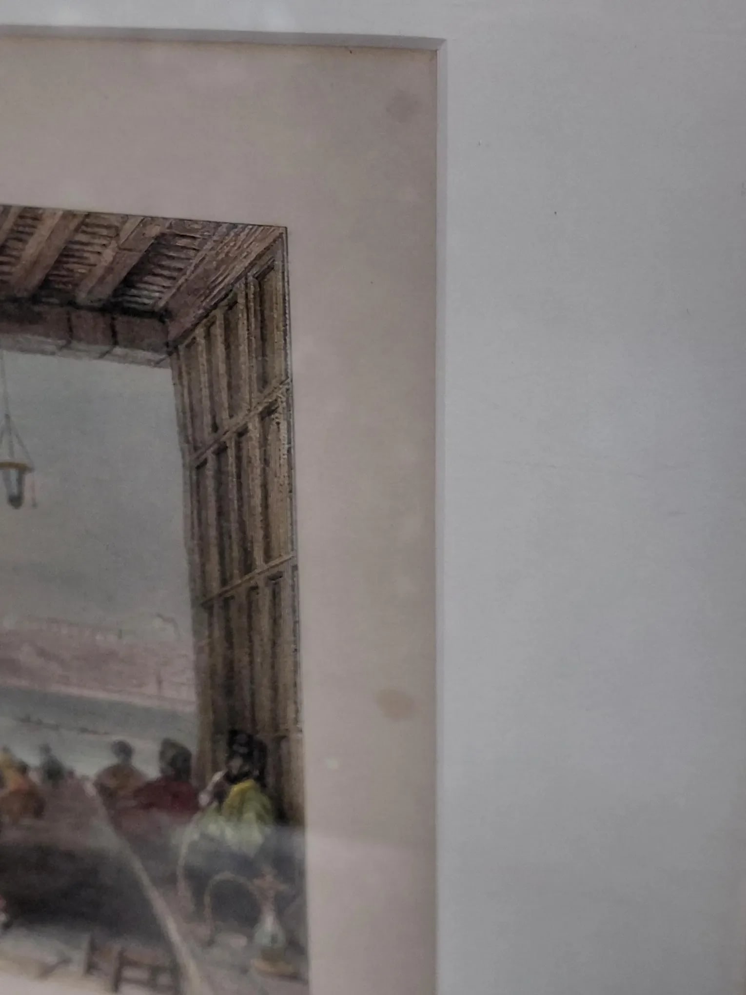 Antique Hand-Colored "Coffee Kiosque on the Port" Print - 6