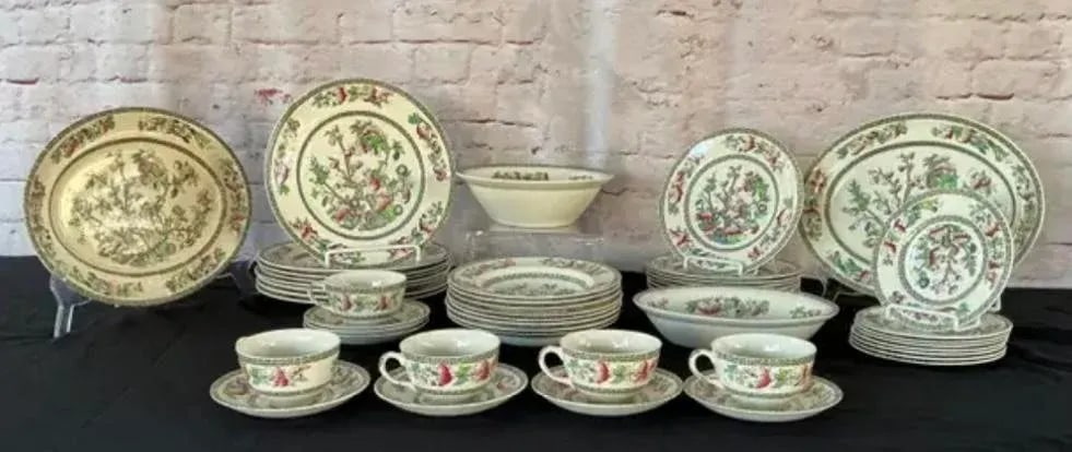 Mid 20th Century Johnson Brothers Indian Tree China, Set of 49 Pieces - 11
