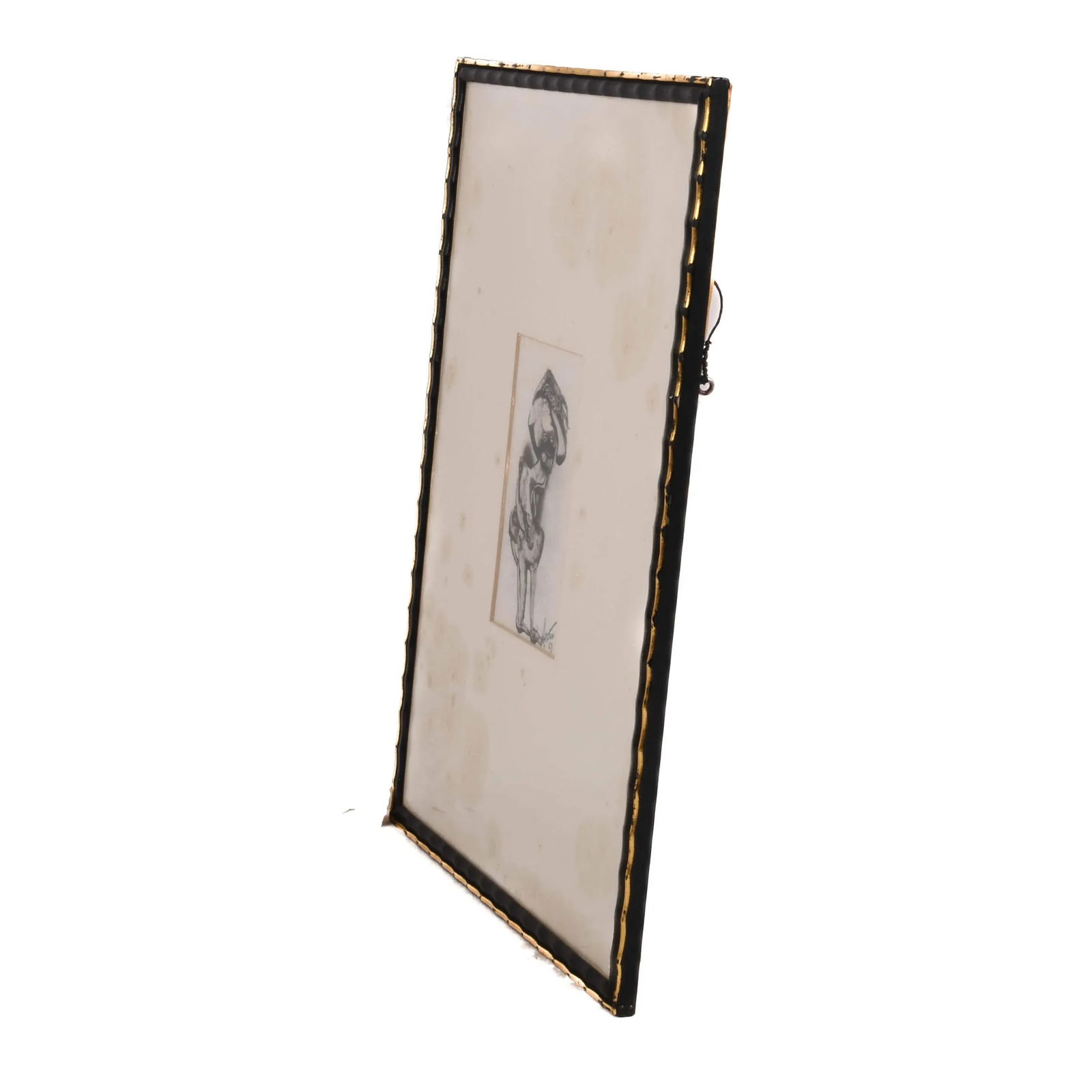 Framed Signed J. Akston "Untitled, 1963" Acrylic on Paper Painting - 5