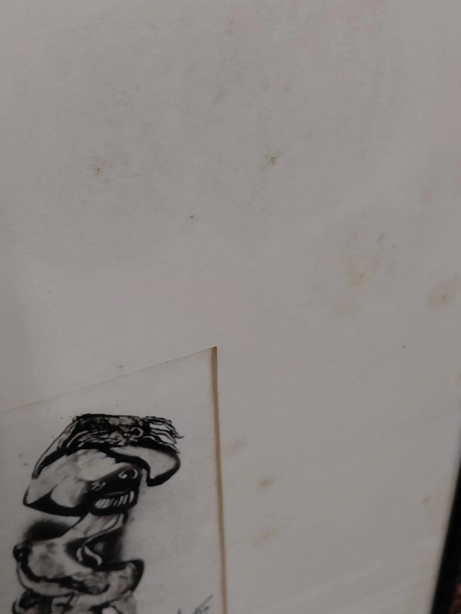 Framed Signed J. Akston "Untitled, 1963" Acrylic on Paper Painting - 8