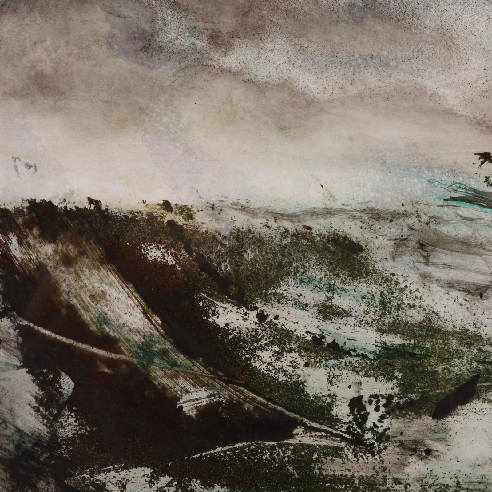 Framed Signed J. Akston "Wreckage on the High Sea, 1974" Acrylic & Oil on Paper - 3