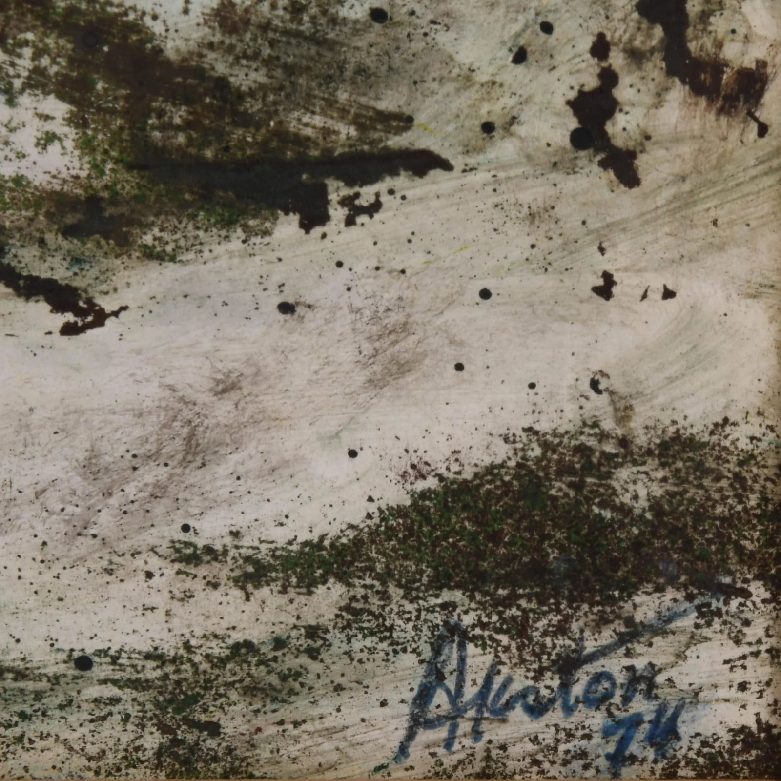 Framed Signed J. Akston "Wreckage on the High Sea, 1974" Acrylic & Oil on Paper - 4