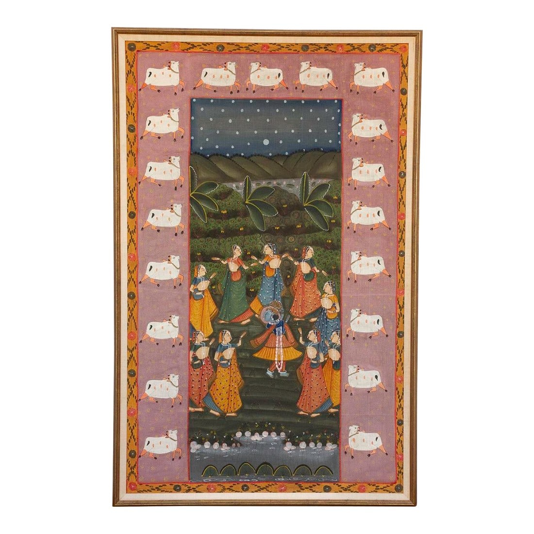 Large Indian Divine Art, Krishna's Cosmic Dance (1 of 13)