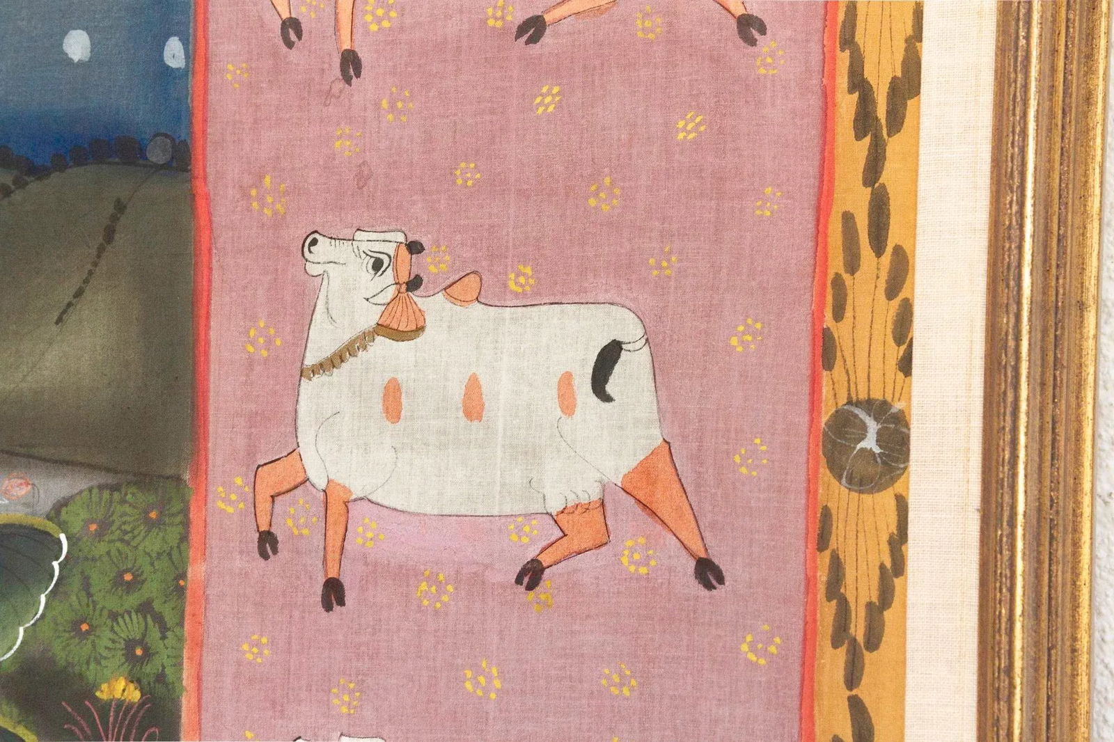 Large Indian Divine Art, Krishna's Cosmic Dance - 8