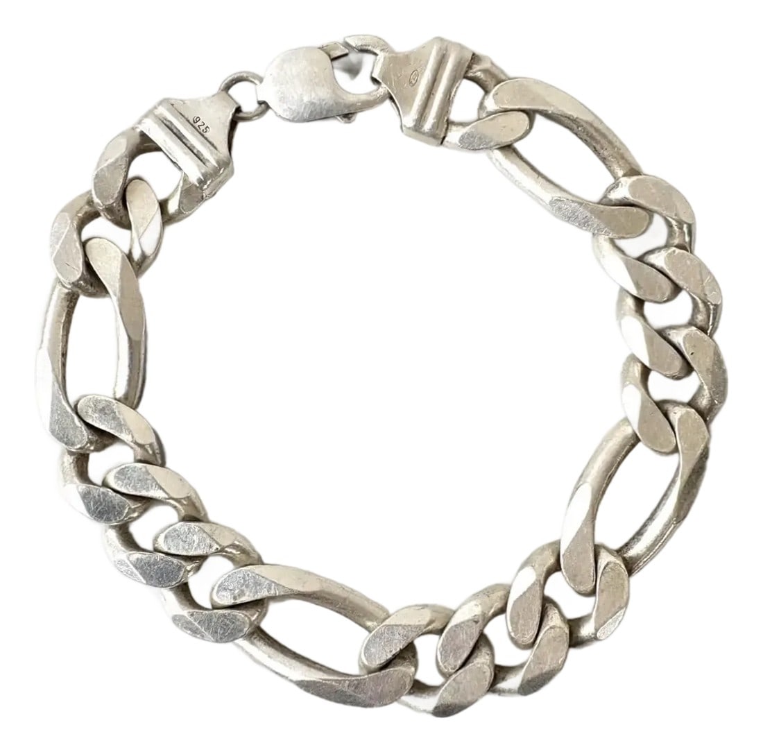 Vintage Italian Sterling Silver Link Bracelet - Stamped 925 (1 of 8)