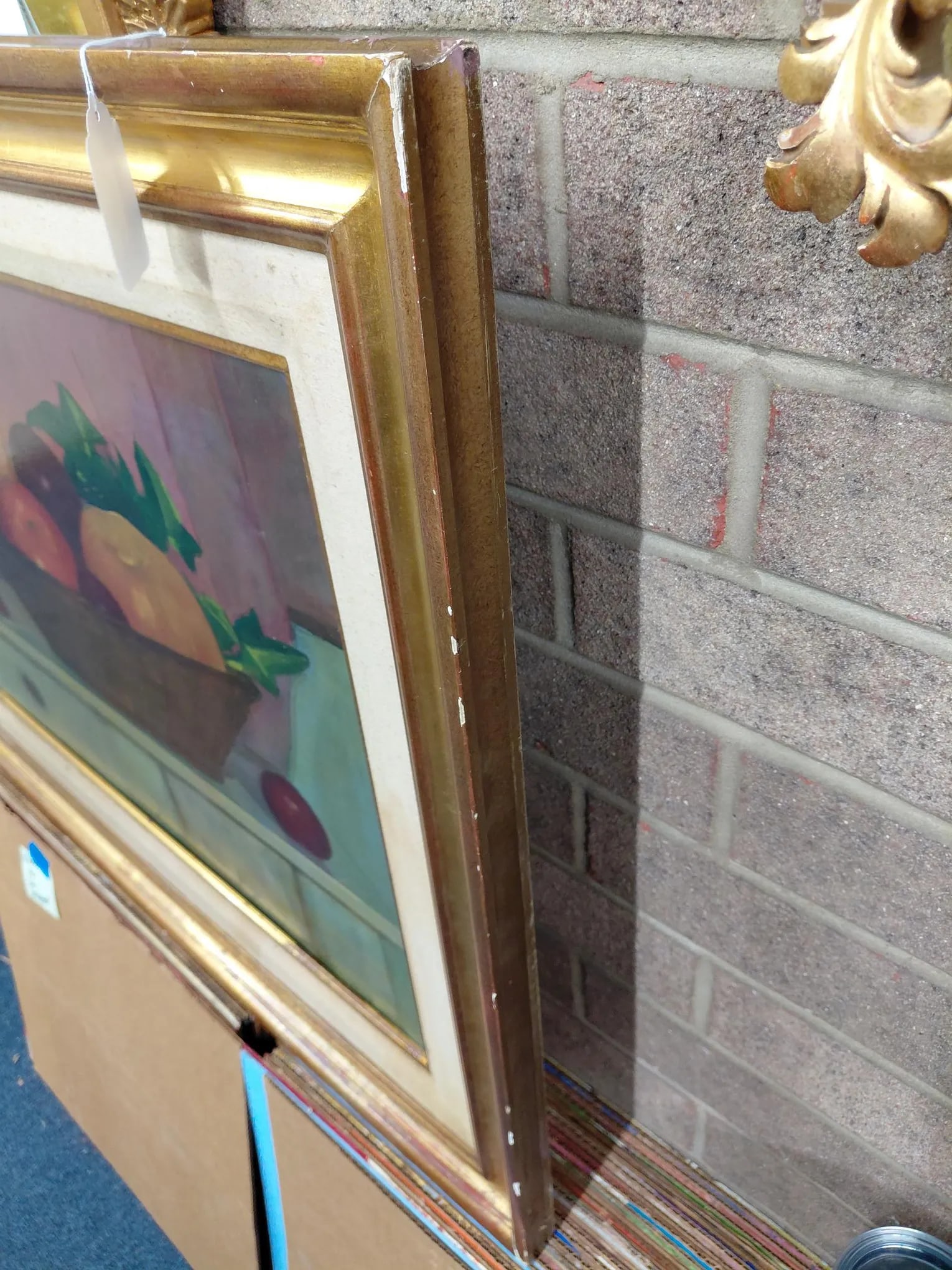 Framed Signed E. Crosatto Oil on Canvas "Naturaleza Muerta" - 11