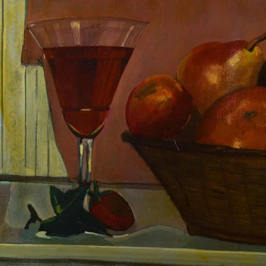 Framed Signed E. Crosatto Oil on Canvas "Naturaleza Muerta" - 4