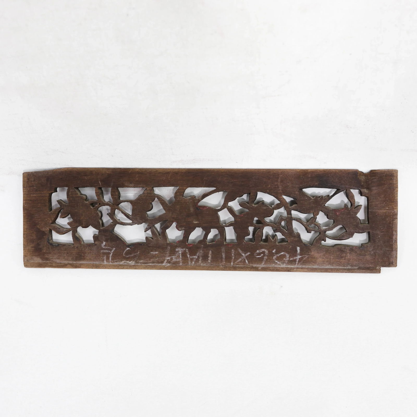 Antique Chinese Gilt and Red Lacquer Hand-Carved Wood Panel With Animal and Floral Motifs - 10