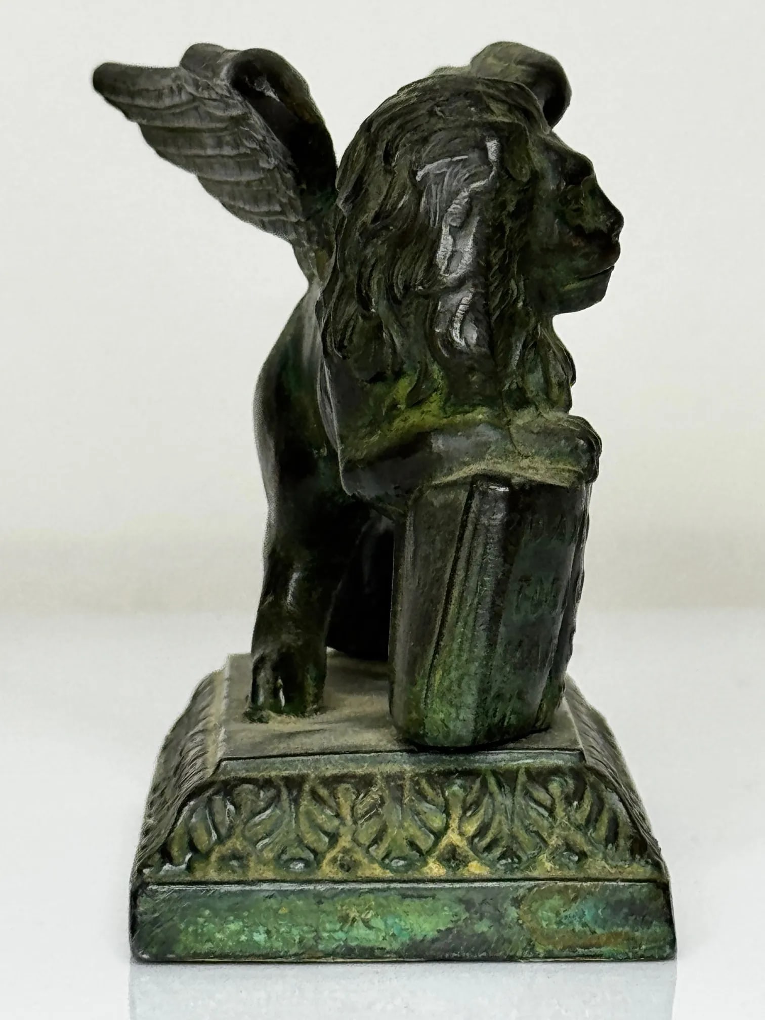 Italian Neoclassical Bronze Winged Lion of Saint Mark Venetian Grand Tour - 2