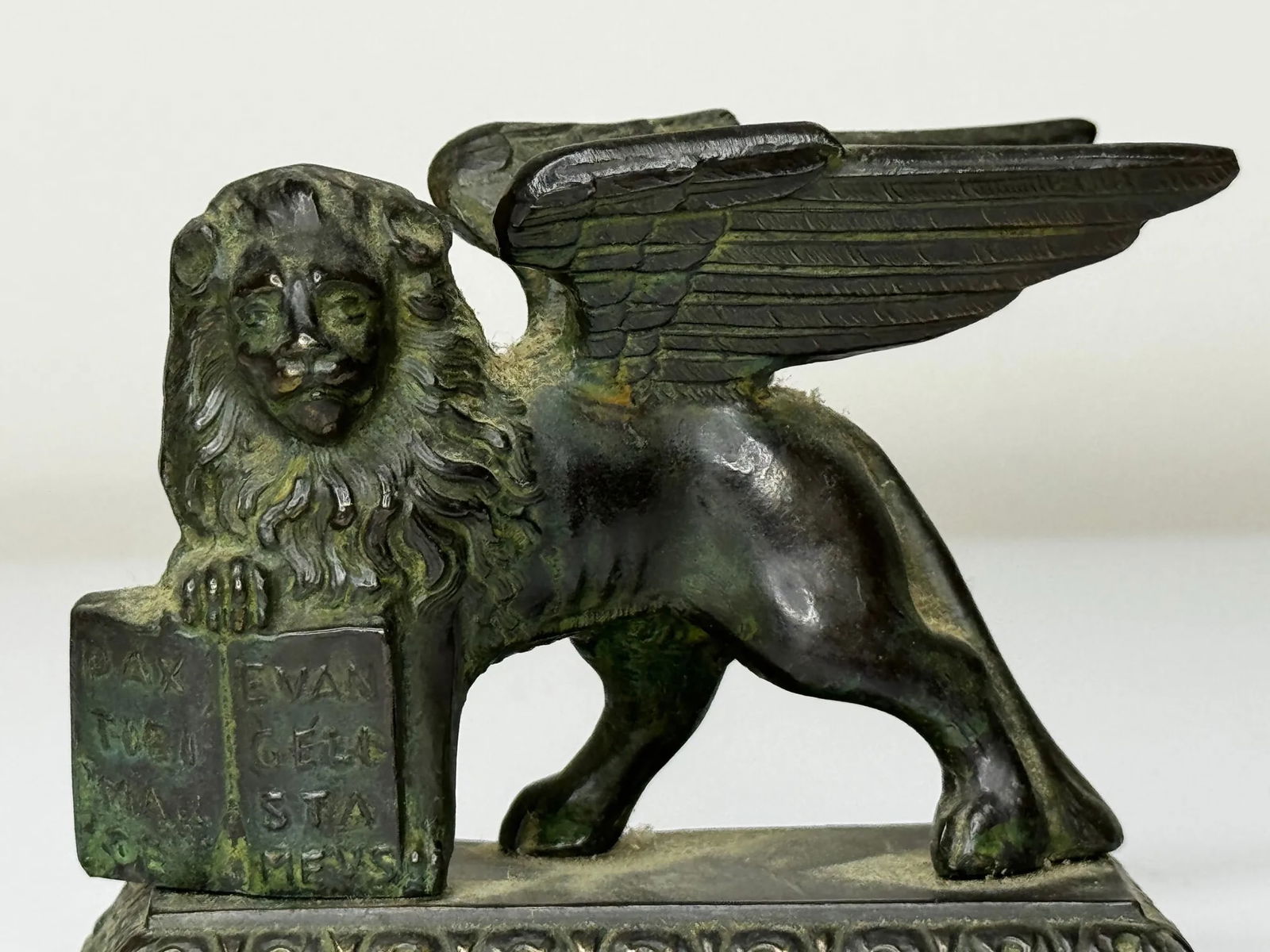 Italian Neoclassical Bronze Winged Lion of Saint Mark Venetian Grand Tour - 3