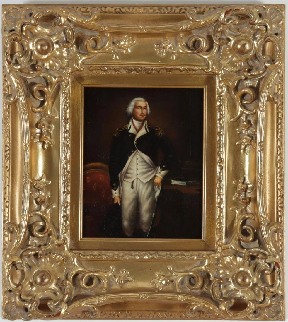 Early 19th Century Oil Portrait of a French Gentleman General in Gilt Frame - 6