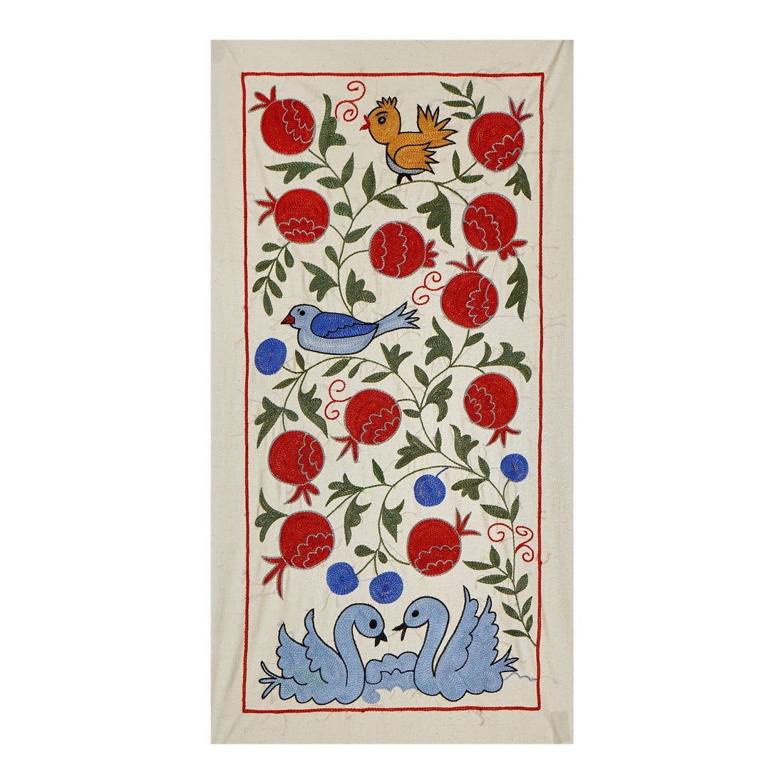 Suzani Duck Tapestry - Tribal Textile 1'6'' X 3' (1 of 11)