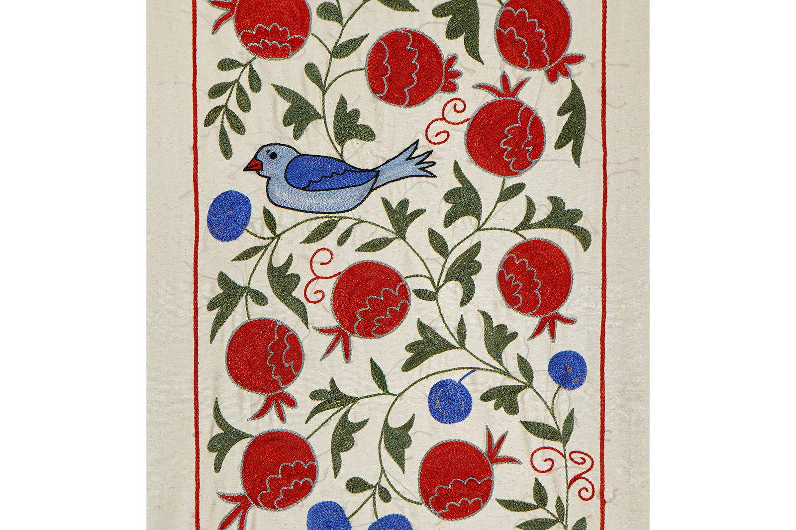 Suzani Duck Tapestry - Tribal Textile 1'6'' X 3' - 4