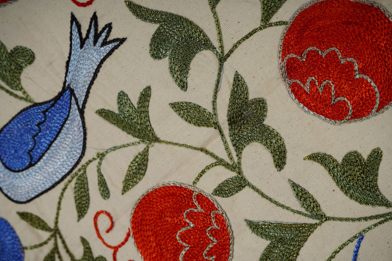 Suzani Duck Tapestry - Tribal Textile 1'6'' X 3' - 6