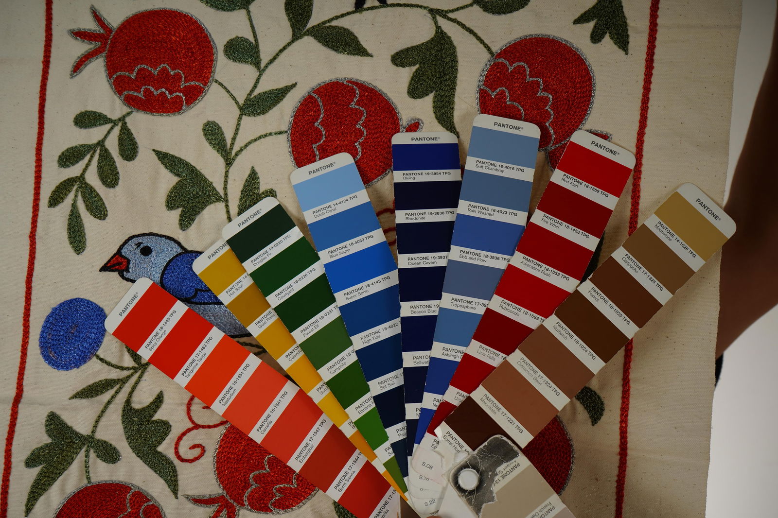 Suzani Duck Tapestry - Tribal Textile 1'6'' X 3' - 9