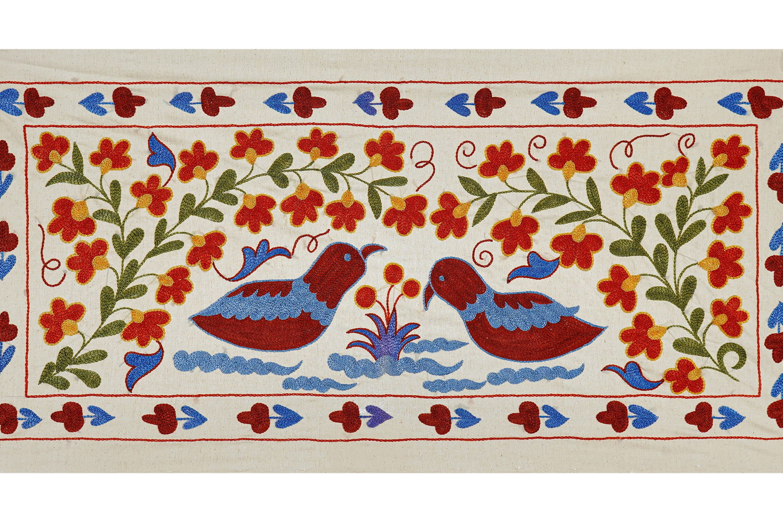 Suzani Duck Pillow Cover 1'6'' X 3'2'' - 2