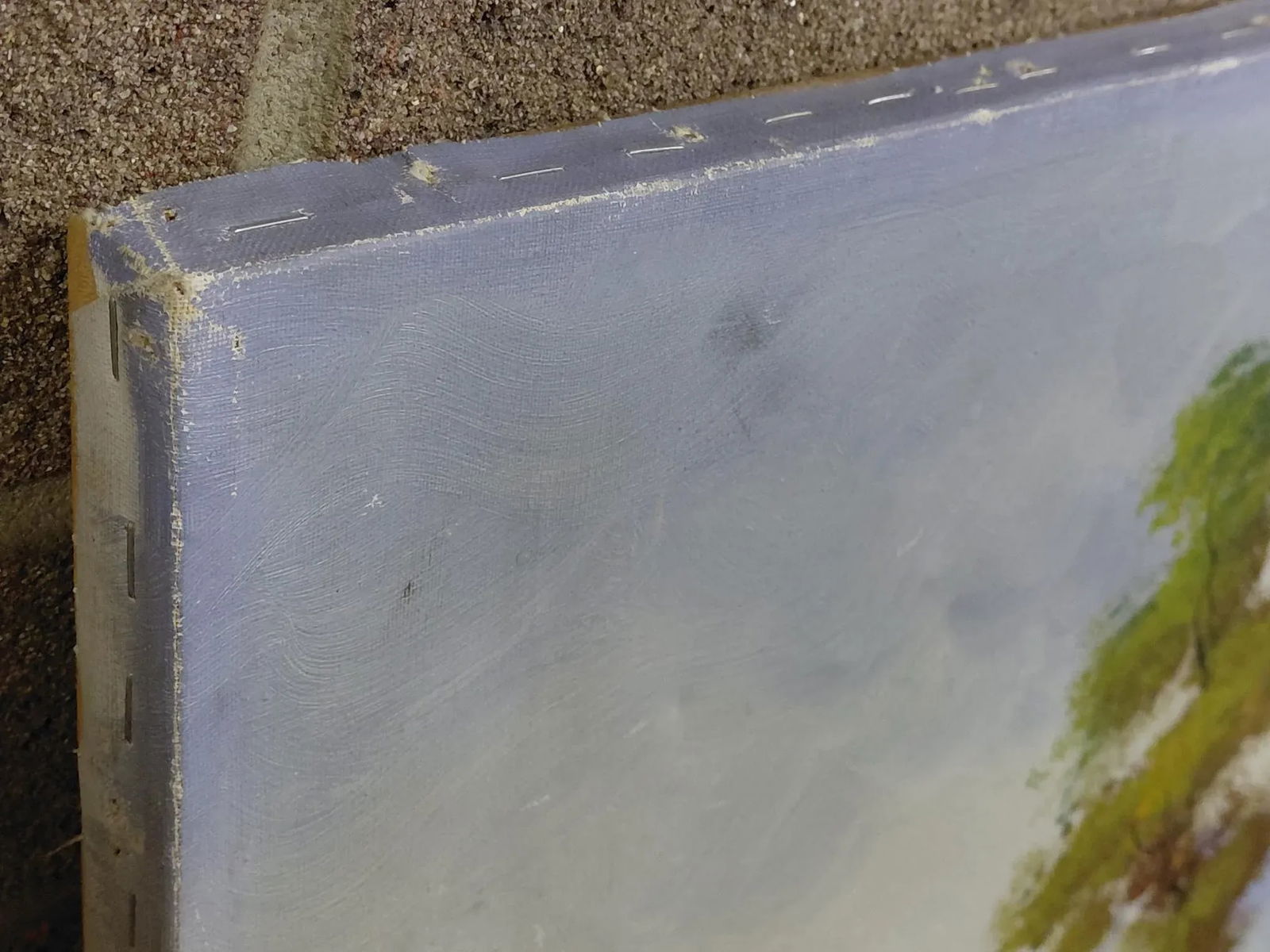 Signed Monti "Hillside Houses" Oil on Canvas - 11