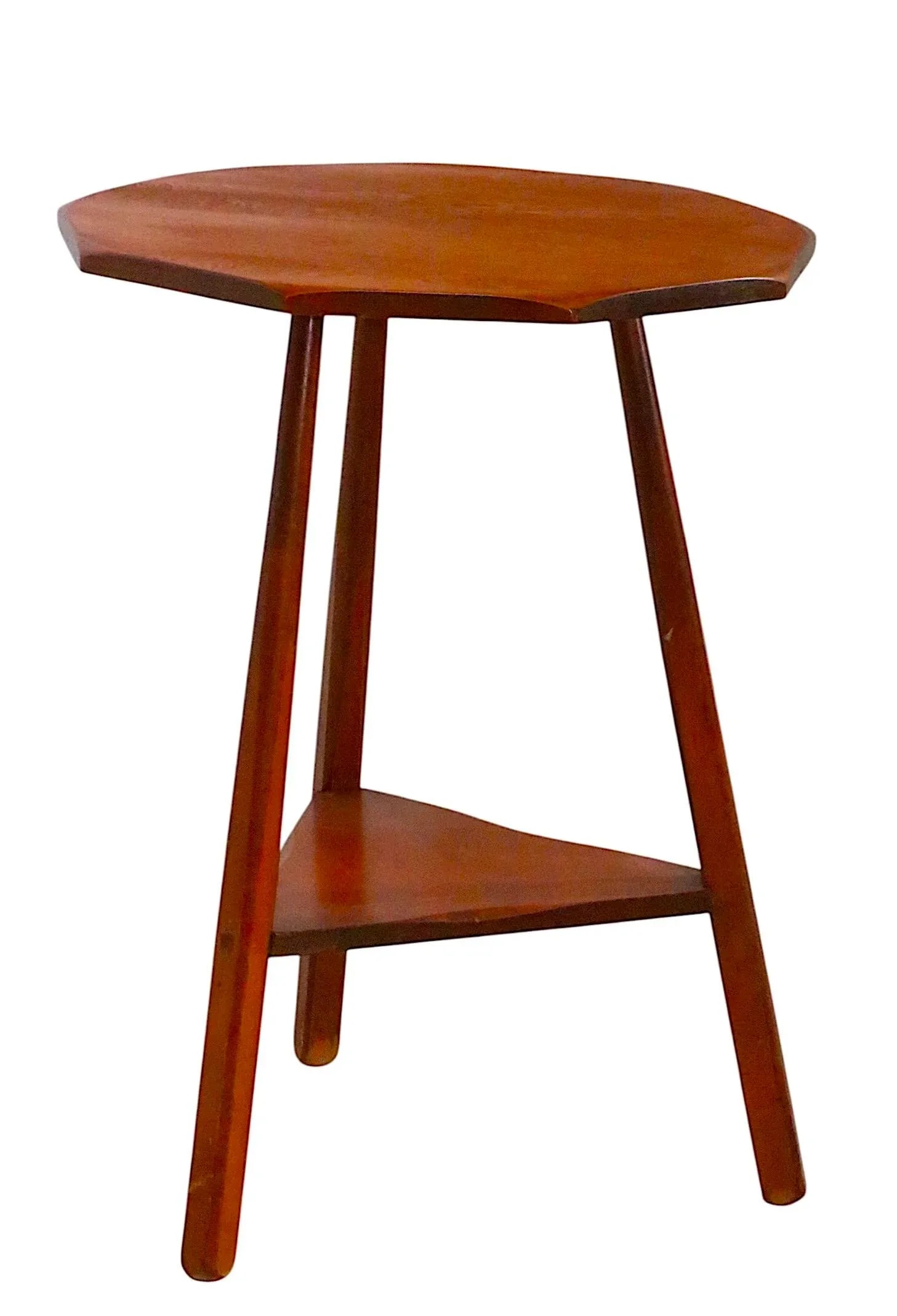 Early 20th Century Rustic Maple Lamp Table Possibly Cushman - 2