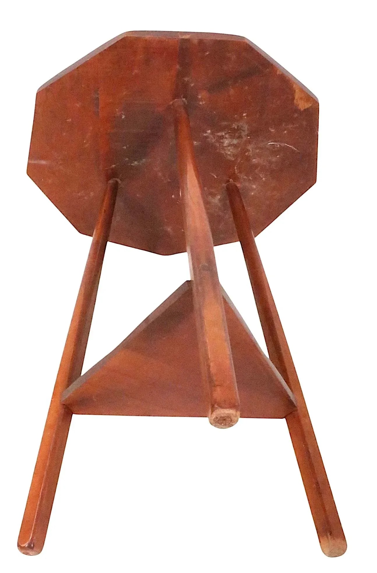 Early 20th Century Rustic Maple Lamp Table Possibly Cushman - 5