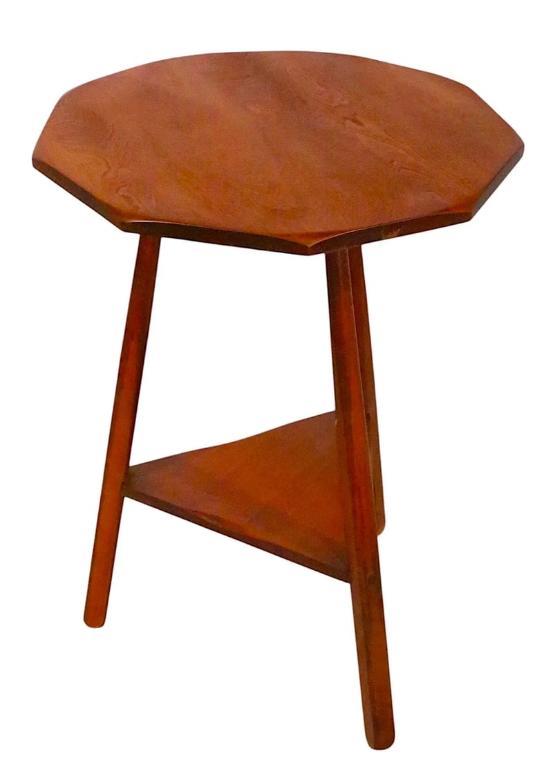 Early 20th Century Rustic Maple Lamp Table Possibly Cushman - 6