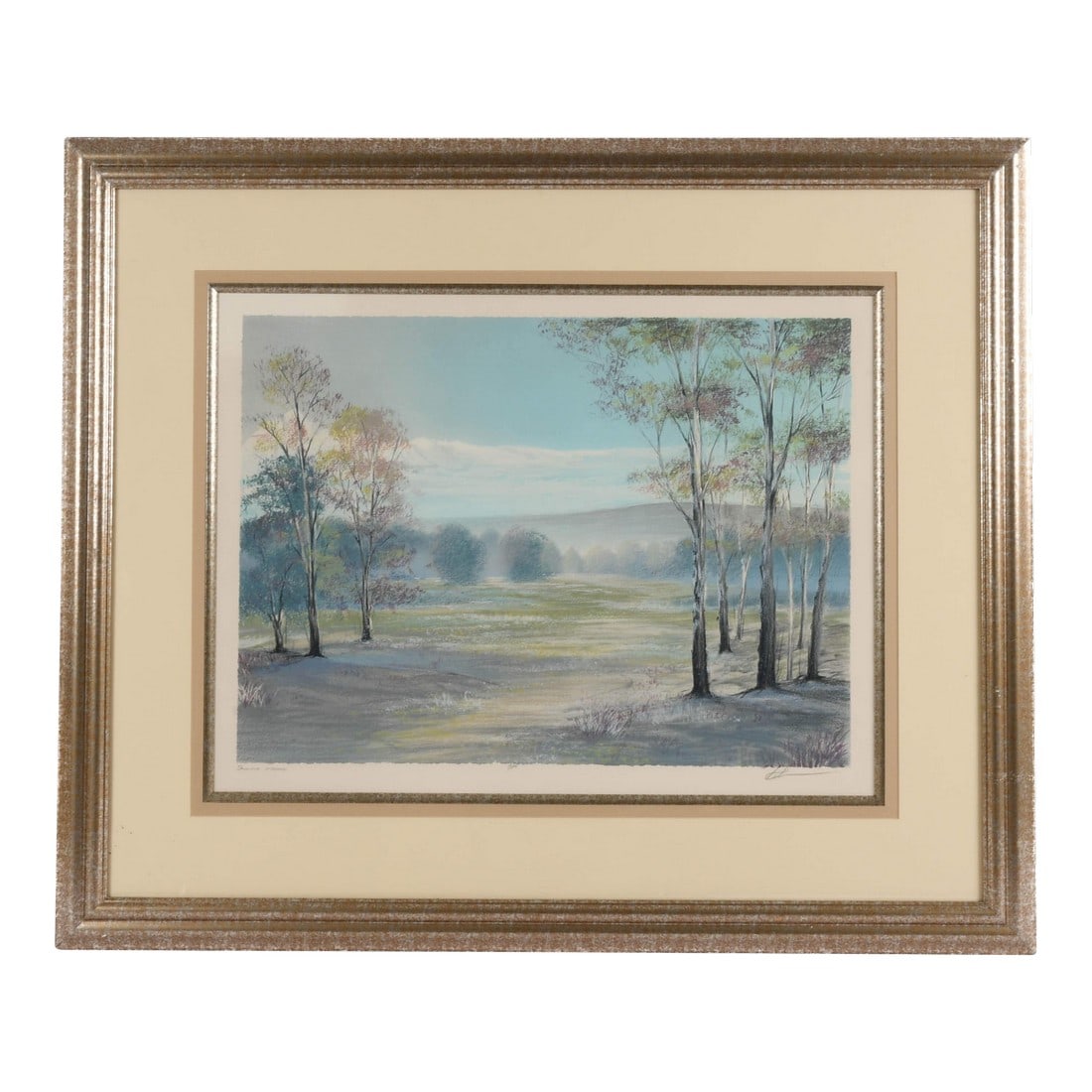 Framed Signed "Winter's First Breath" Pastel Artwork (1 of 13)