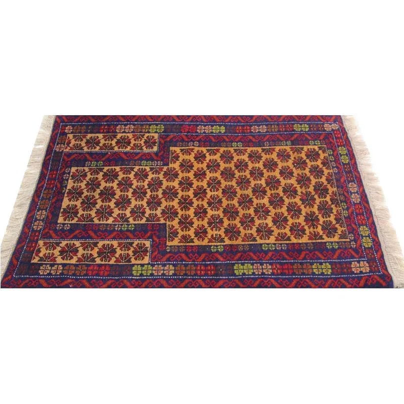 Handwoven Afghani Tribal Design Area Rug 2'10" X 4'3" - 5