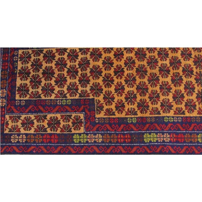 Handwoven Afghani Tribal Design Area Rug 2'10" X 4'3" - 6