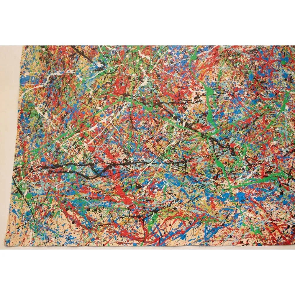 XL "Composition" Abstract Expressionist Mixed-Media Drip Painting in the Style of Jackson Pollock - 6