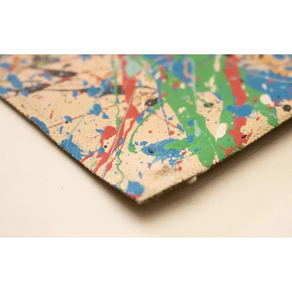 XL "Composition" Abstract Expressionist Mixed-Media Drip Painting in the Style of Jackson Pollock - 9