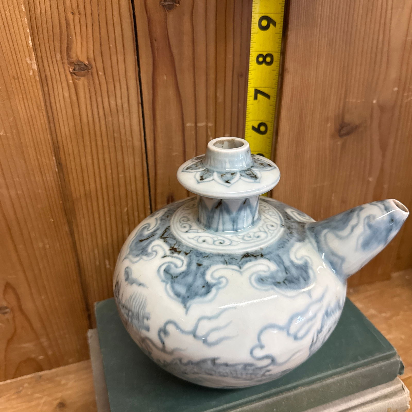 Kendi Dragon Motif Pouring Vessel Antique Asian Ceramic - 10