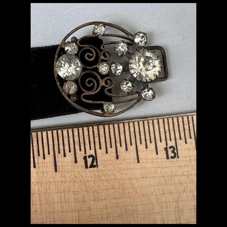 Early 20th Century Czech Rhinestone Choker - 8