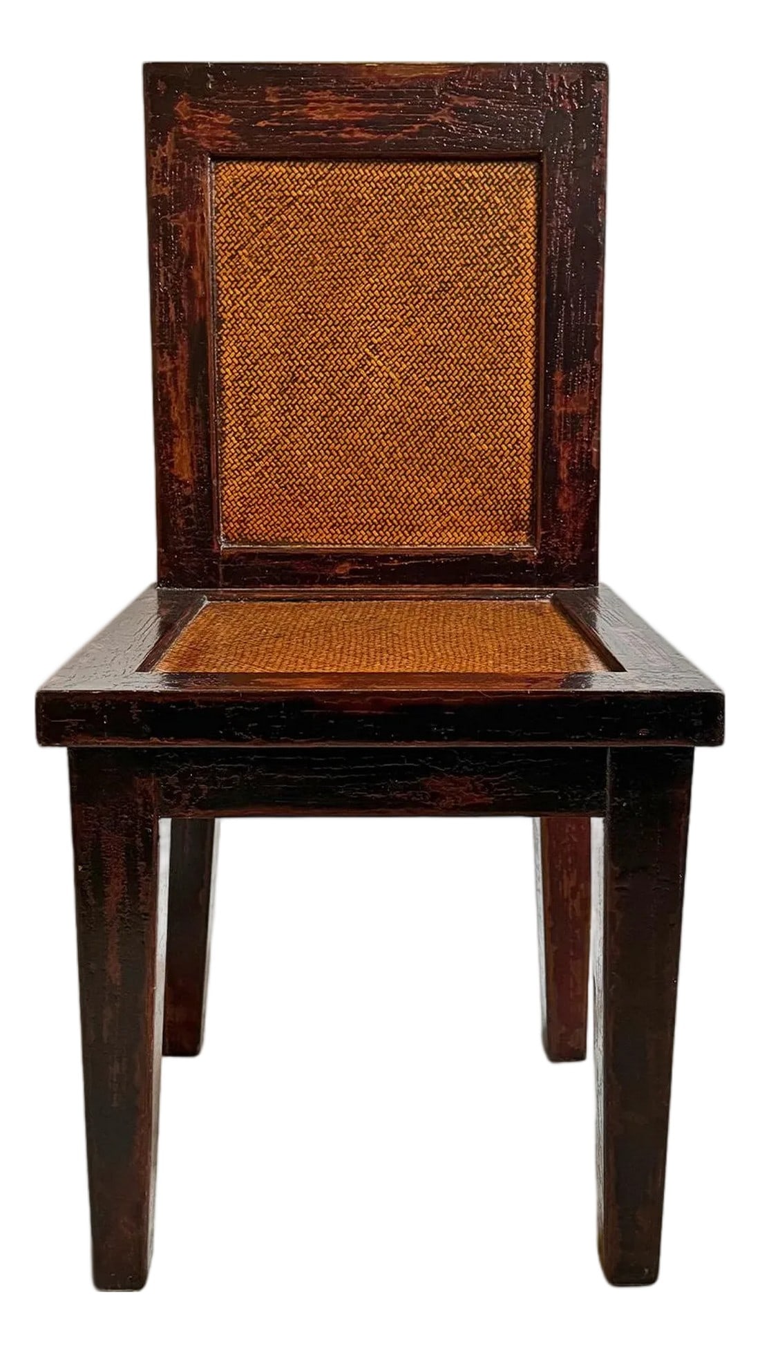 Vintage Chinese Wood Cane Chair (1 of 7)