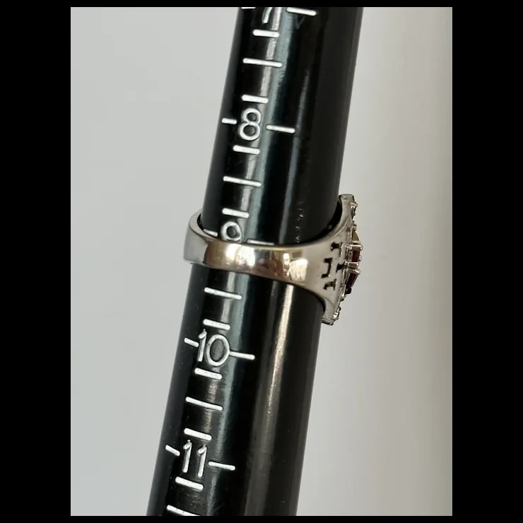 Sterling Multi-Color Gemstone Ring, Size 9 - 10