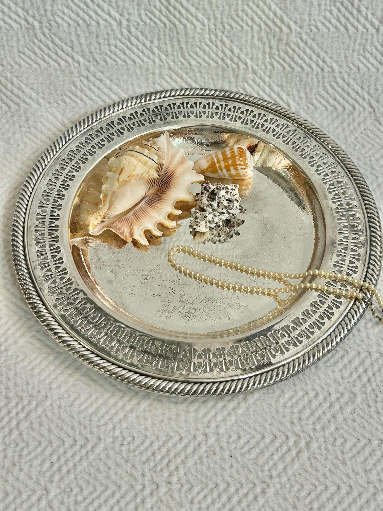 Vintage International Silver Co Silverplate 10" Dish or Tray - 3