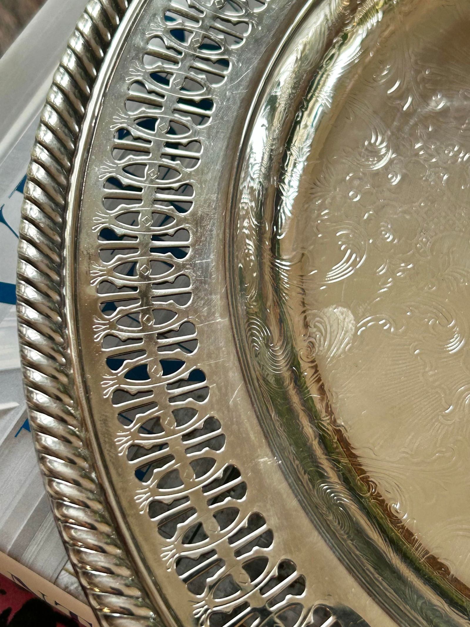 Vintage International Silver Co Silverplate 10" Dish or Tray - 4