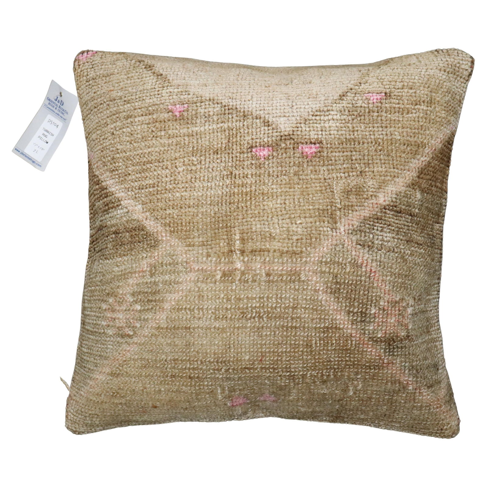 Zabihi Collection Turkish Oushak Large Rug Pillow - 7