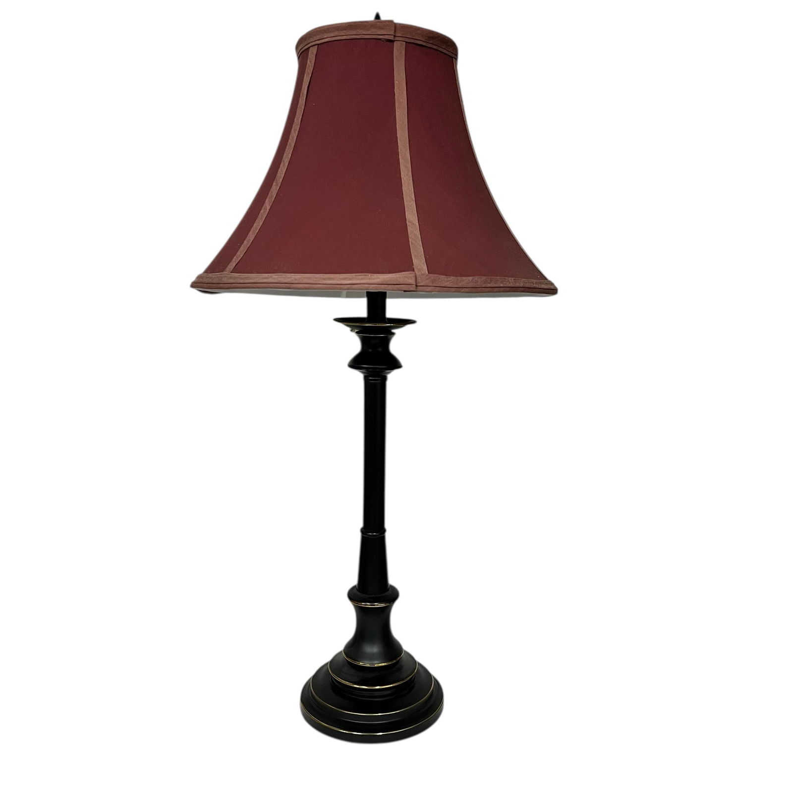 Vintage Stiffel Candlestick Lamp in Bronze Finish - 2