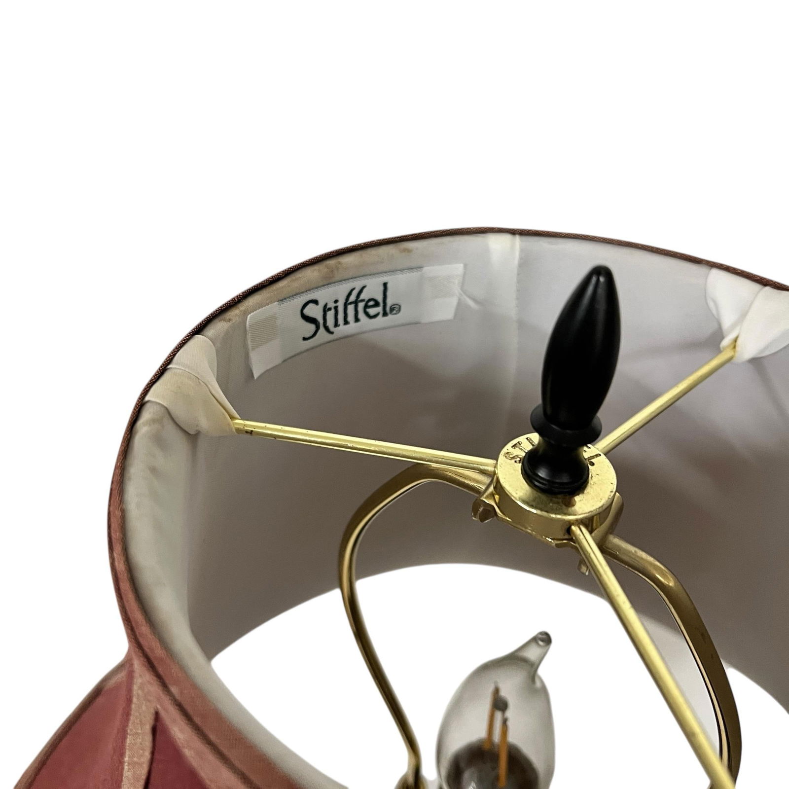 Vintage Stiffel Candlestick Lamp in Bronze Finish - 6