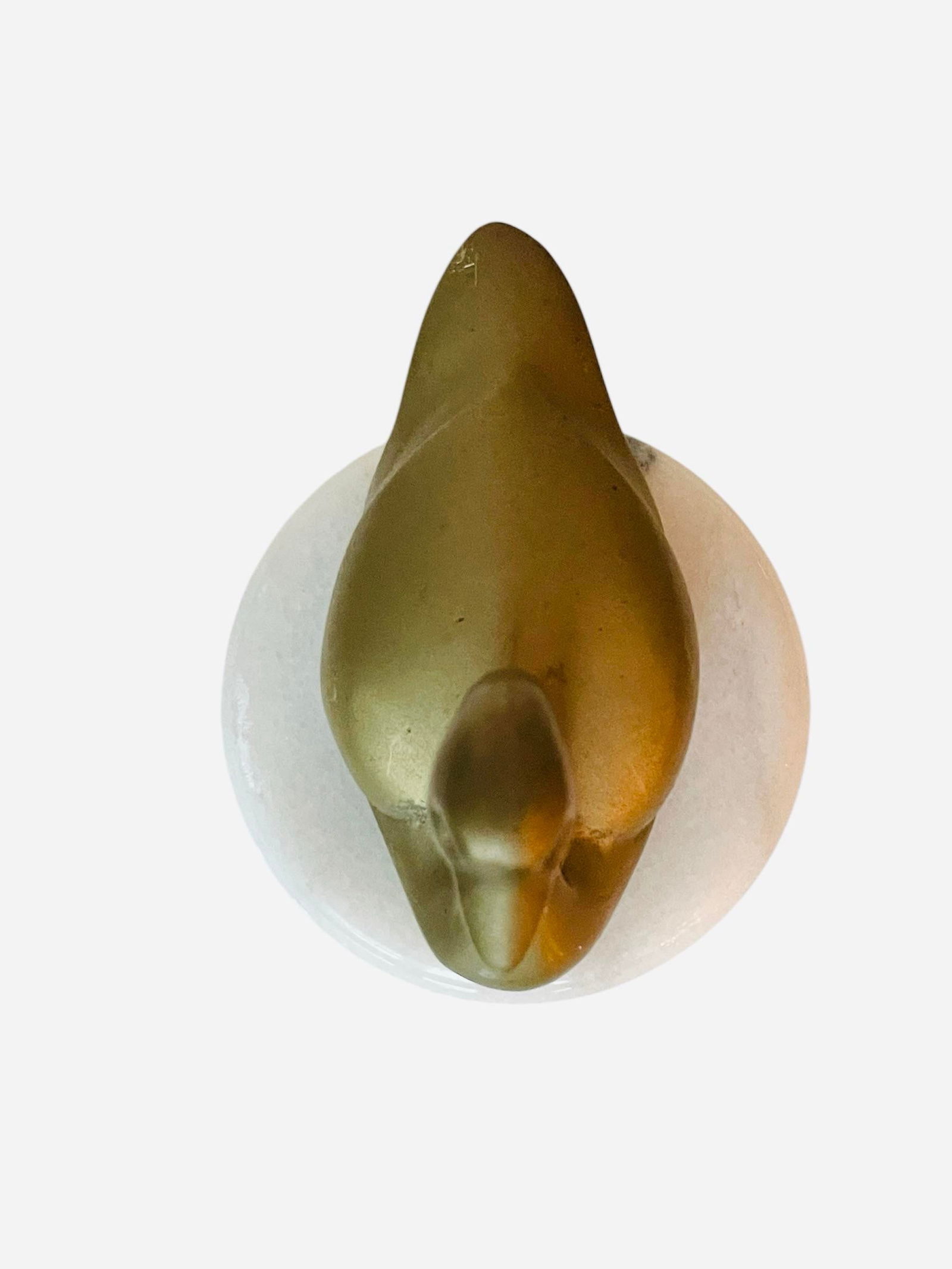 Vintage Brass Swan on Marble - 4