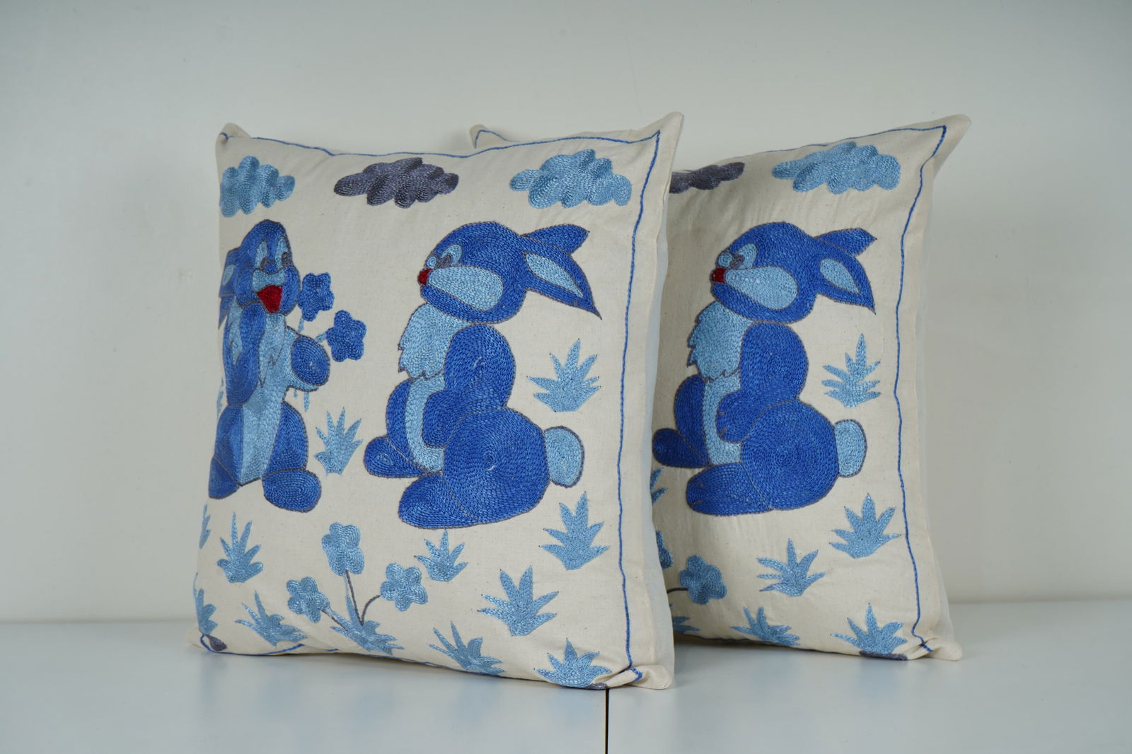 Uzbek Suzani Pillow Cover - A Pair - 2