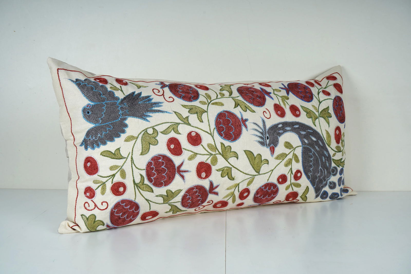 Decorative Central Asian Suzani Pillow Cover - 2