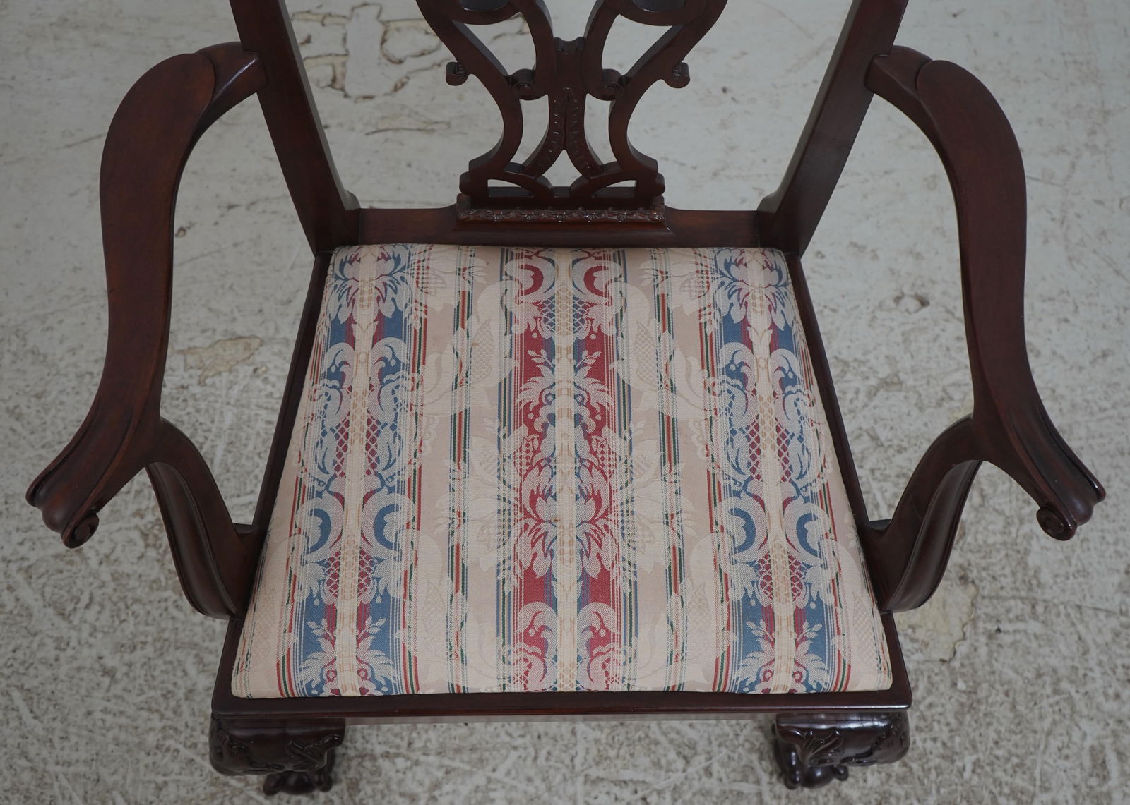 Pair Baker Ball & Claw Rococo Mahogany Armchairs - 10