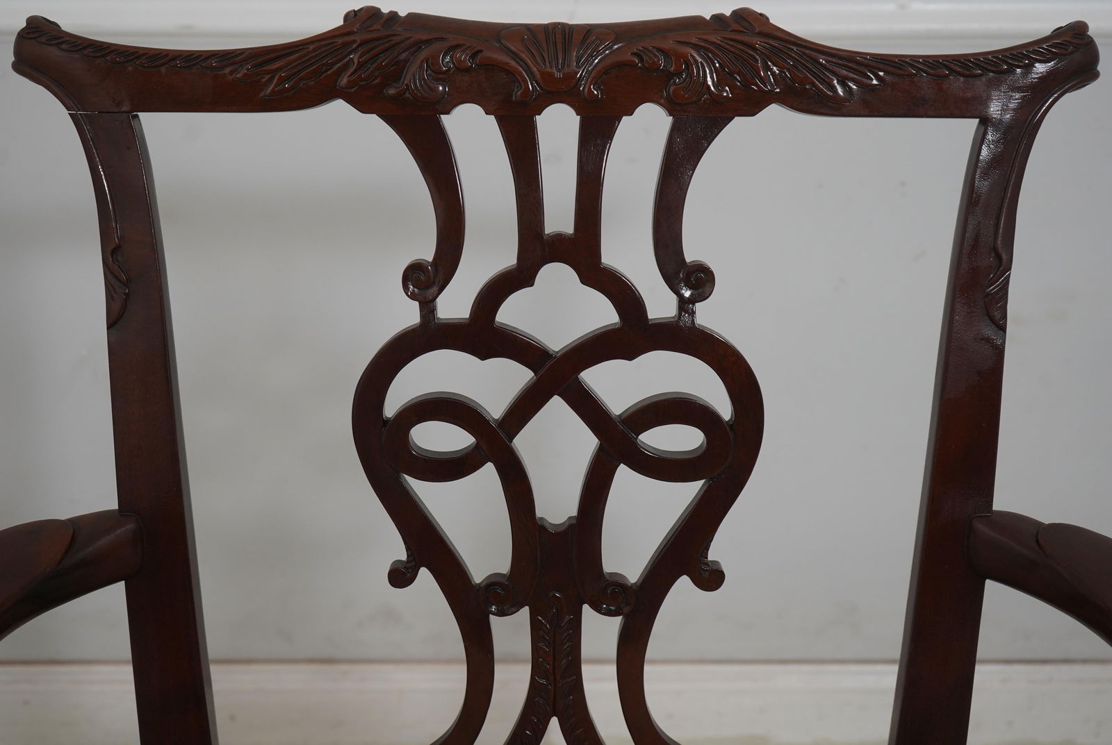 Pair Baker Ball & Claw Rococo Mahogany Armchairs - 5