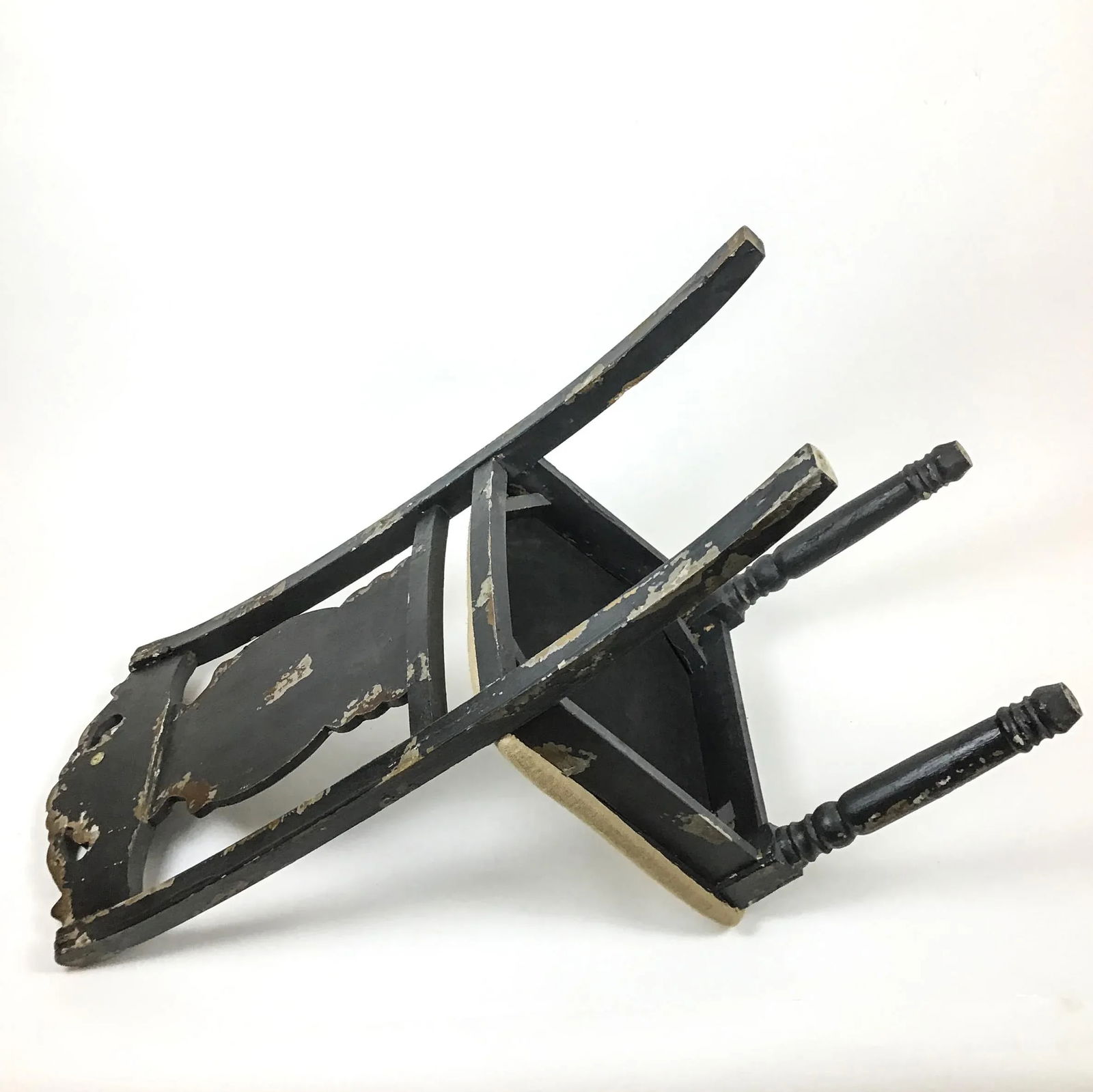 Rustic Distressed Wood Side Chair - 10