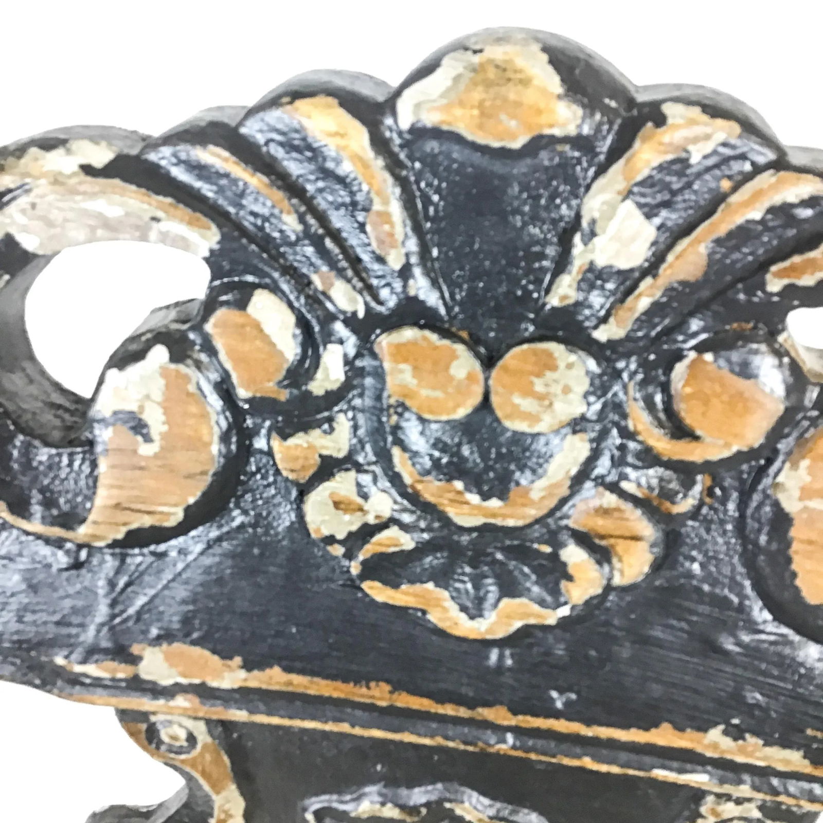 Rustic Distressed Wood Side Chair - 11