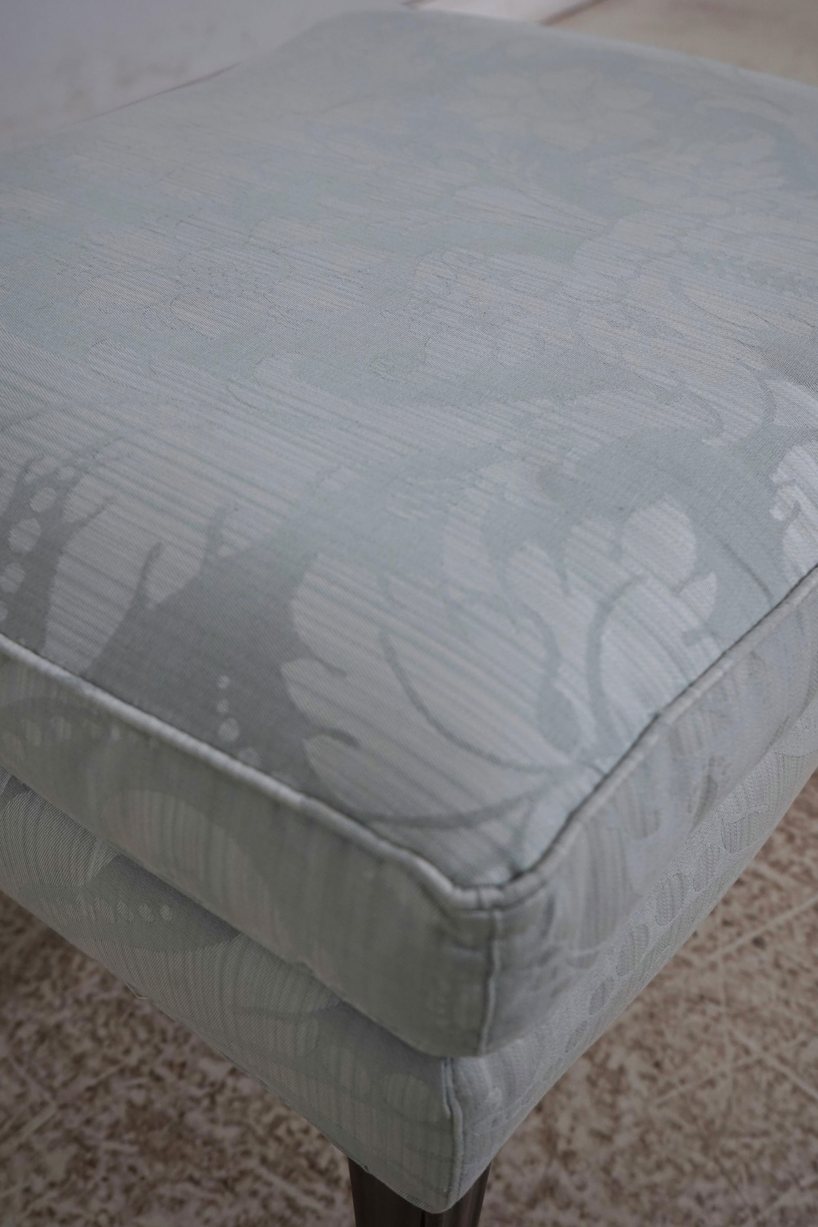 Stickley Colonial Williamsburg Damask Upholstered Ottoman - 11