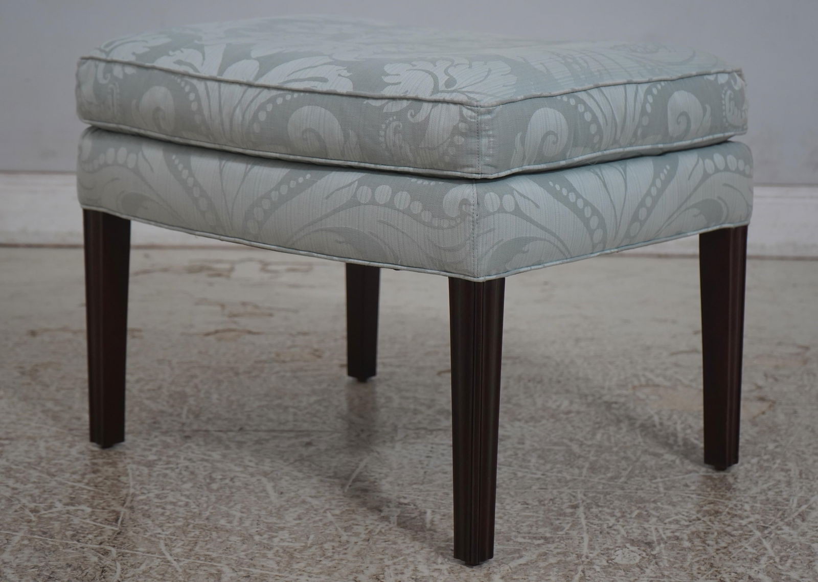 Stickley Colonial Williamsburg Damask Upholstered Ottoman - 2