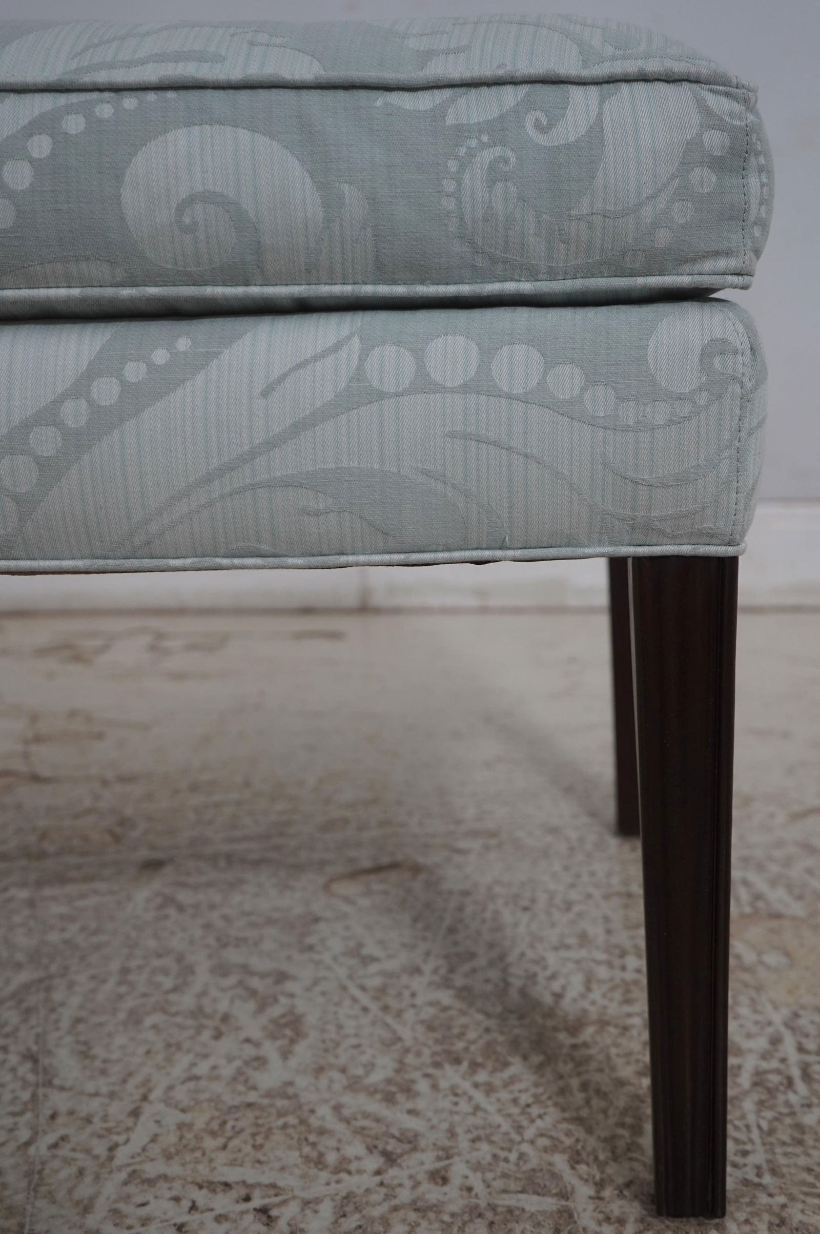 Stickley Colonial Williamsburg Damask Upholstered Ottoman - 6